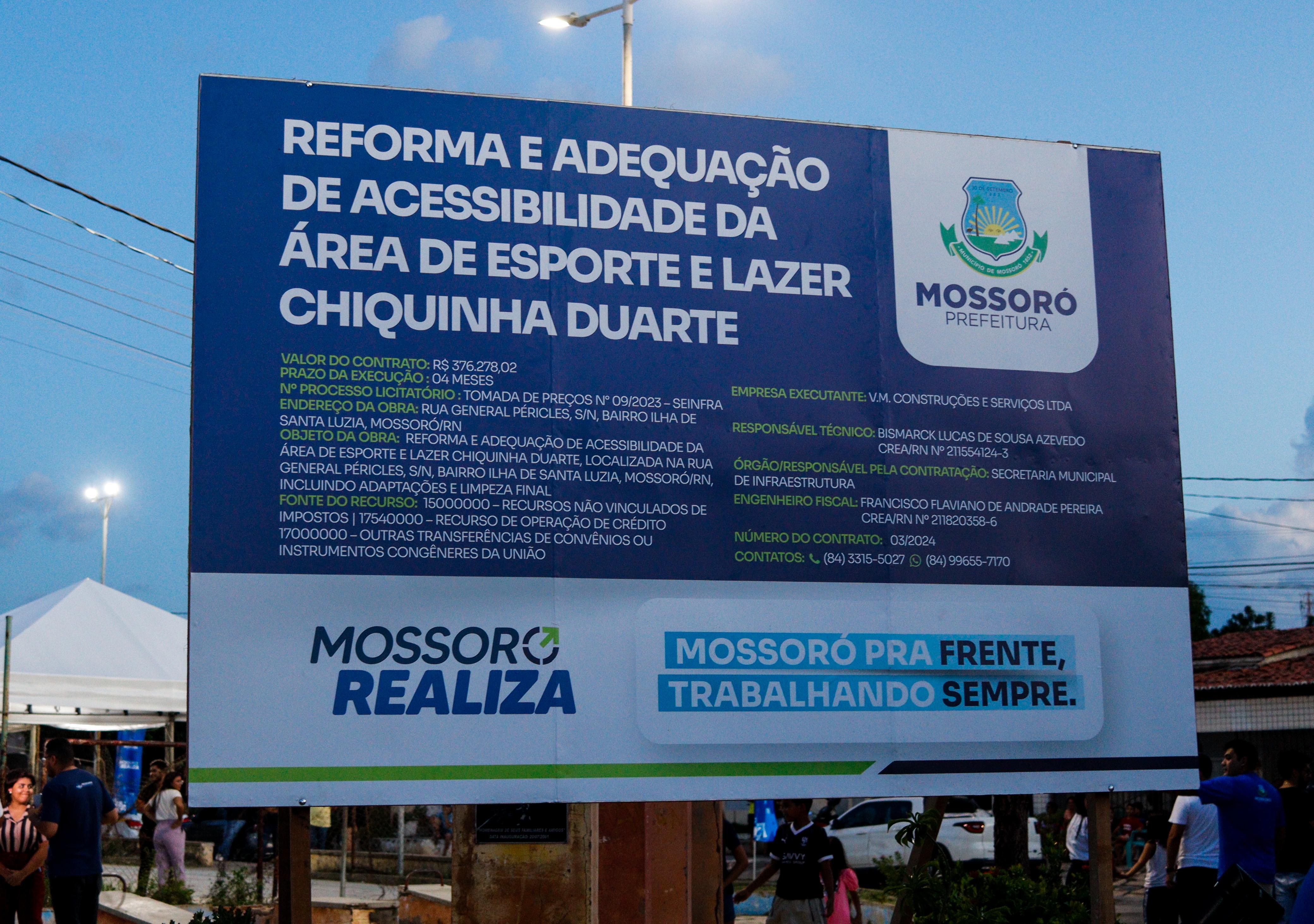 Prefeitura de Mossoró assina ordem de serviço para reforma da Praça Chiquinha Duarte