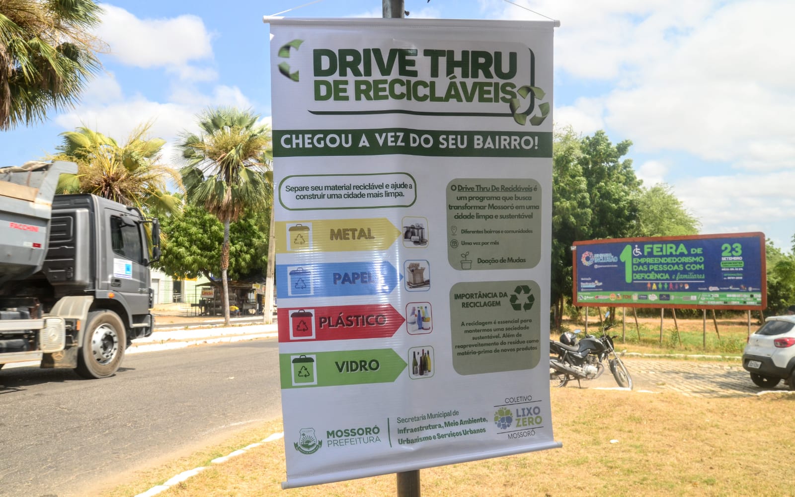 "Mossoró Limpa": Prefeitura realiza drive thru de recicláveis no bairro Abolição II