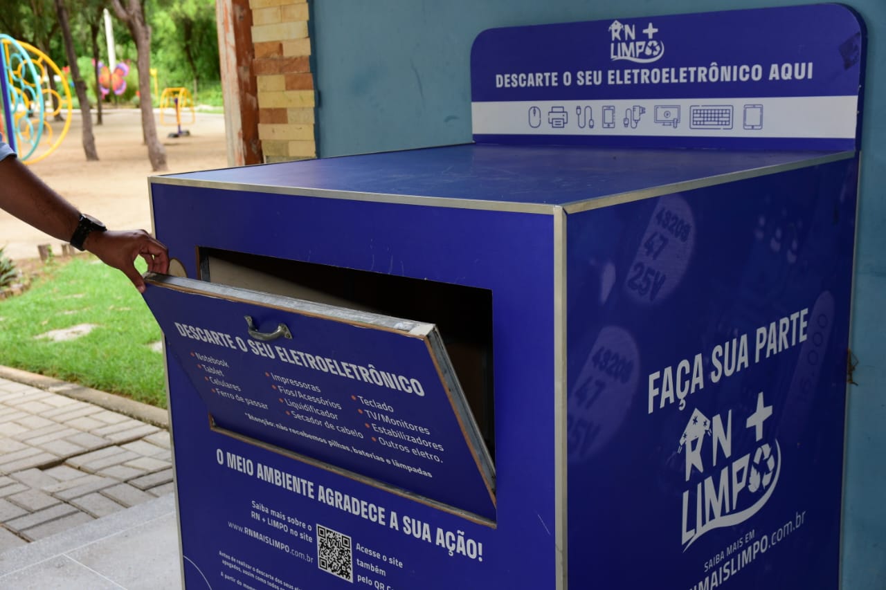 Parque Municipal disponibiliza coletor para descarte de resíduos eletroeletrônicos