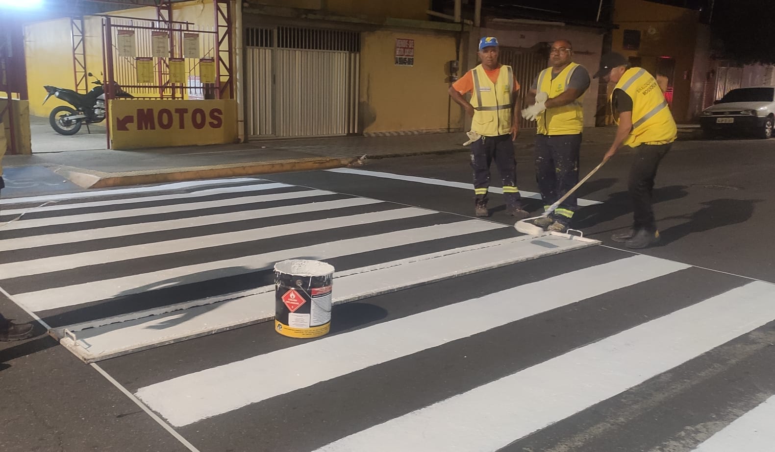 Prefeitura intensifica revitalização de sinalização viária no bairro Boa Vista